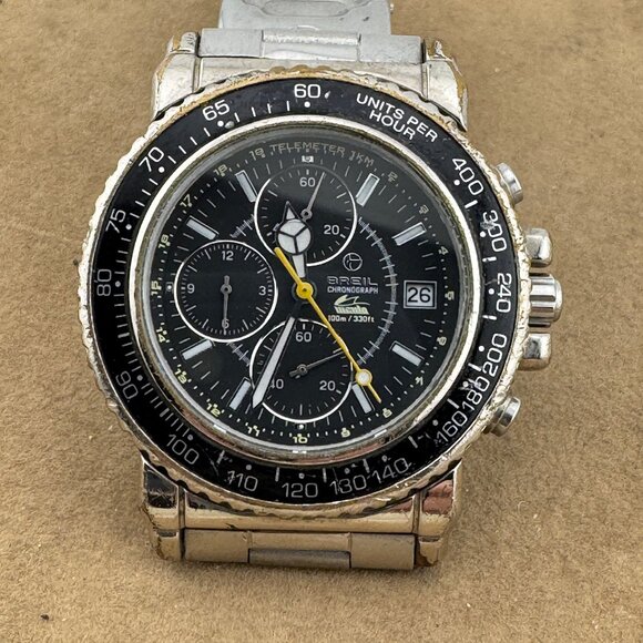 Vintage and Very Rare BREIL Manta 10 ATM Italian Dive Watch New battery - Picture 3 of 13